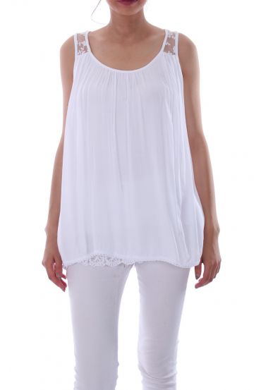 TOP DI PIZZO 0063 BIANCO