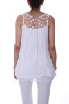 TOP DI PIZZO 0063 BIANCO