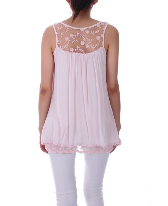 TOP DI PIZZO 0063 ROSA