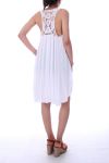 ROBE DOS FANTAISIE 0064 BLANC