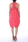 ROBE DOS FANTAISIE 0064 CORAIL