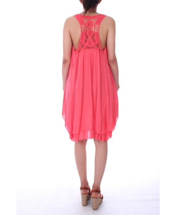 ROBE DOS FANTAISIE 0064 CORAIL