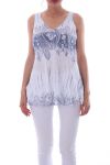 TOP IMPRIME 0068 BLANC