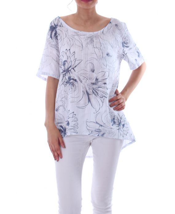 TOP PRINT POCKET 0071 WHITE