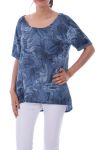 BOVEN PRINT ZAK 0071 BLAUW