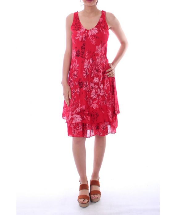 DRESS PRINTED 0072 RED