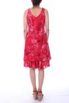 KLEID BEDRUCKTE 0072 ROT