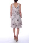 KLEID BEDRUCKTE 0072 TAUPE