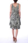 DRESS PRINTED 0072 MILITARY GREEN