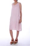 LINEN DRESS 0073 ROSE