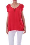 TOP DI PIZZO 0077 ROSSO