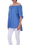 TOP RAYE SPALLE 0083 BLU