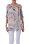 TUNIC PRINTED 0084 BEIGE