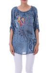 TUNIC PRINTED 0084 BLUE