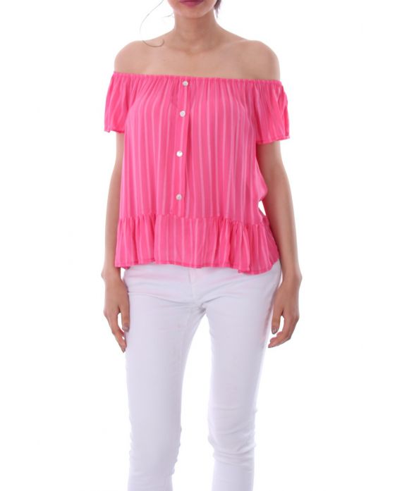 TOP RAYE SPALLE 0099 CORALLO