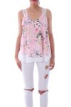 TOP KANT EN BLOEMEN 0086 ROZE