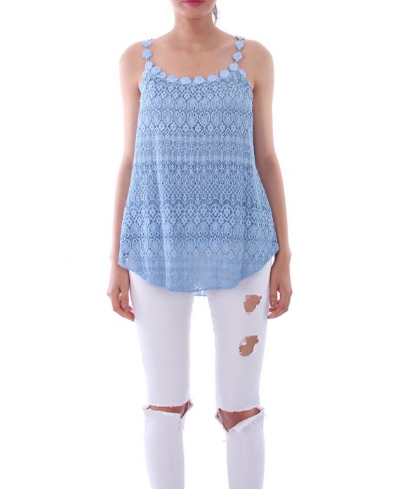 TOP LACE 0117 BLAUW