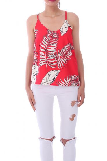 TOP DRUCKT TROPICAL 0121 ROT