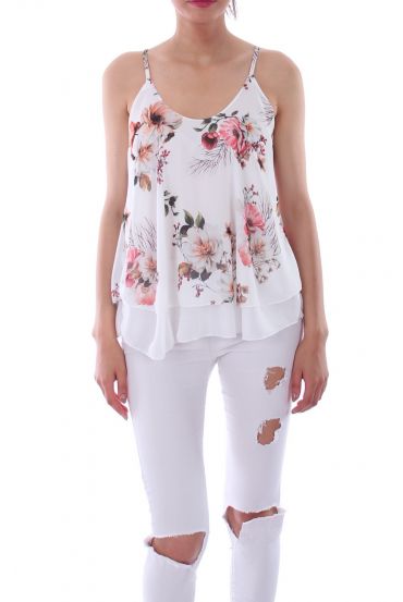 TOP FLORAL DRUCKT 0125 WEIß