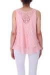 LACE TOP 0110 ROZE