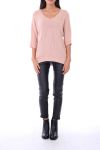 COLLO A V MAGLIONE 0154 ROSA