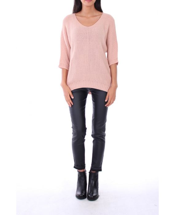 COLLO A V MAGLIONE 0154 ROSA