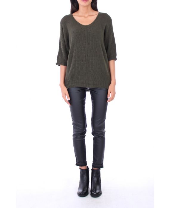 V NECK SWEATER 0154 GREEN