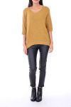 COLLO A V MAGLIONE 0154 SENAPE