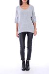 V NECK SWEATER 0154 GREY