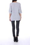 PULL COL V 0154 GRIS