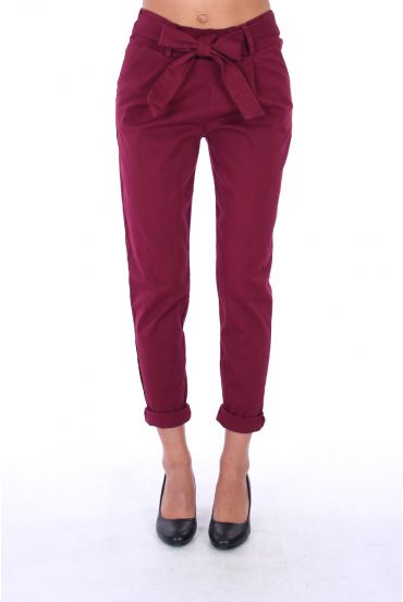 PANTALON X 4 S-M-L-XL 0160 BORDEAUX