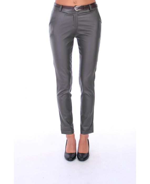 BROEK OLIE FAUX X 4 S-M-L-XL-0161 KHAKI