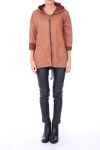 COAT ZIPS 0116 CAMEL