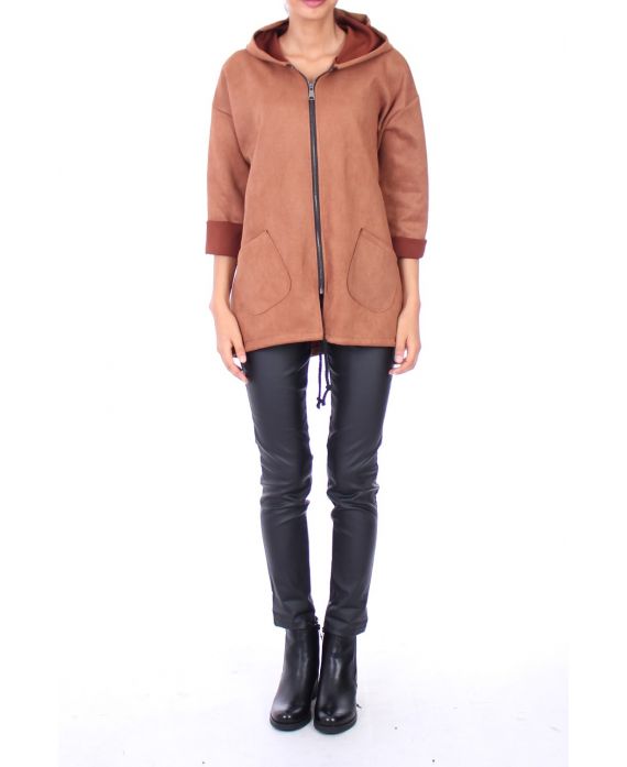 COAT ZIPS 0116 CAMEL