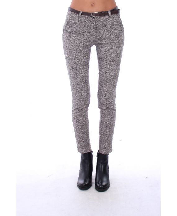 BROEK X 4 S-M-L-XL 0159 CHOCOLADE