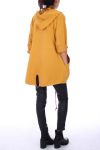 VESTE ZIPEE HOOD 0150 MUSTARD