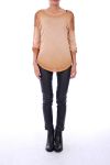 T-SHIRT EPAULES FANTAISIE 0140 CAMEL