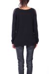 PULL STRASS MOHAIR 0122 NOIR