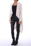 GILET LONG 0153 BEIGE