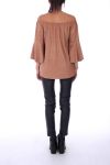 TUNIC NUBUCK BEADS 0173 CAMEL