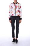 BOMBER PRINTS 0174 WITTE BLOEMEN