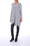 MAGLIONE TUNICA SCIOLTA 0202 GRIGIO