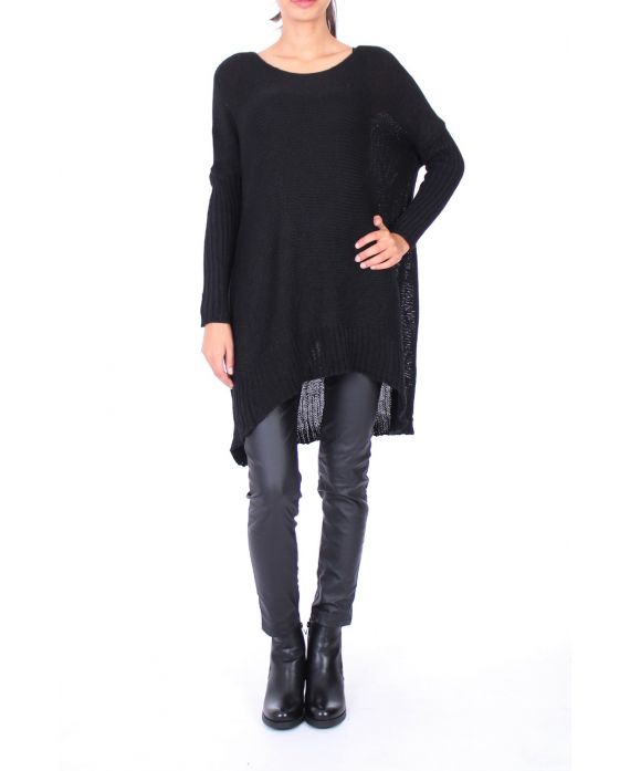 SWEATER TUNIC LOOSE 0202 BLACK