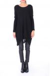 PULL TUNIQUE AMPLE 0202 NOIR