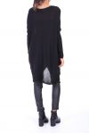 PULL TUNIQUE AMPLE 0202 NOIR