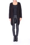 GILET LONG POCHES 0203 NOIR