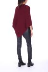 PONCHO PIN 0195 BORDEAUX