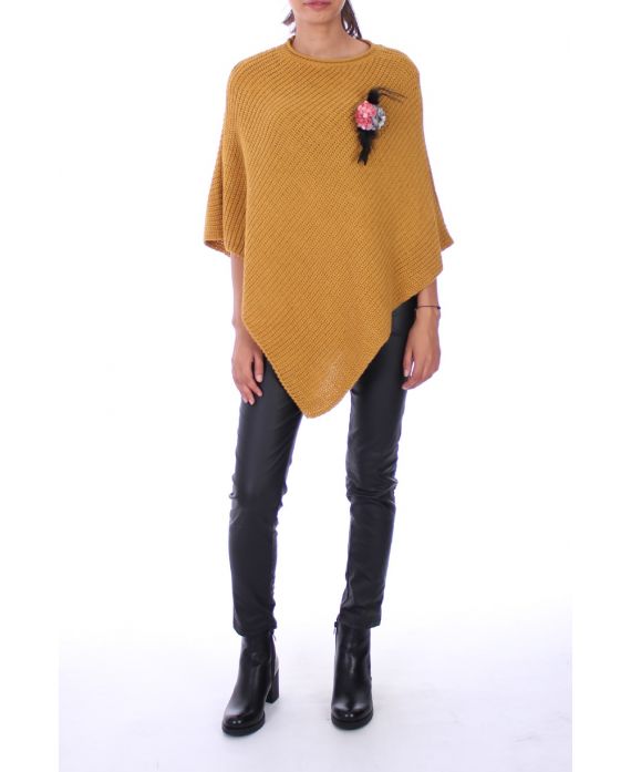 PONCHO PIN-0195 MOSTERD