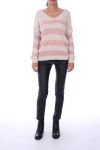 PULLOVER APERTO INDIETRO 0199 BEIGE