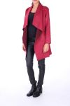 CAPPOTTO IN PELLE NABUK 0231 BORDEAUX